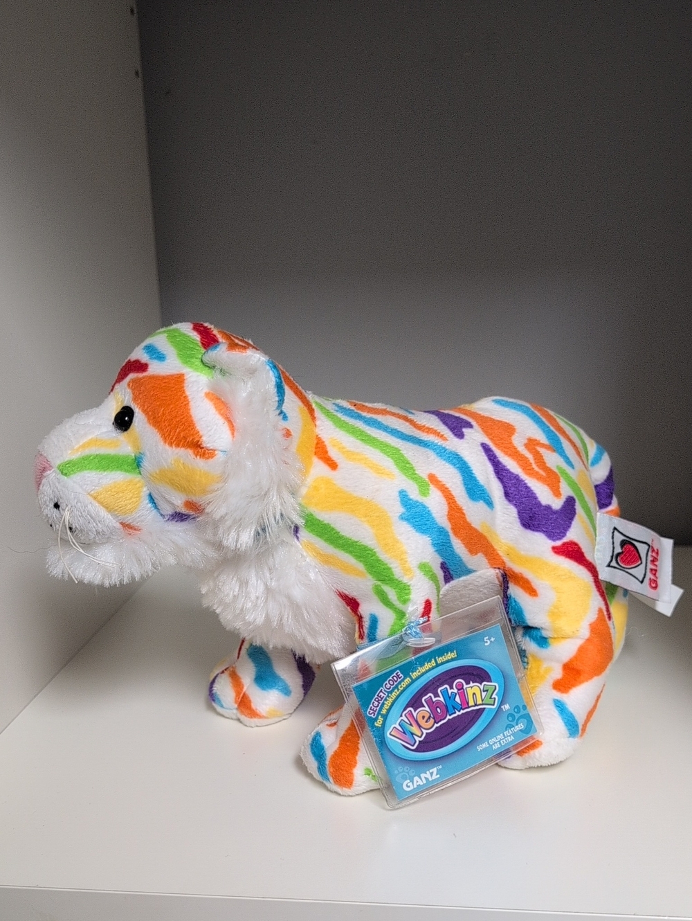 ❤️NWT♥️ Webkinz Colorsplash Tiger Unused Code New Y2K Collectible